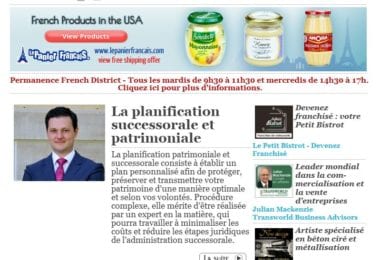 La newsletter French District Floride du Mardi 10 Mars 2015 - Networking et Bonnes Adresses en Floride