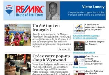 La newsletter French District Floride du Mardi 12 Juillet 2016 - Un ete en francais !