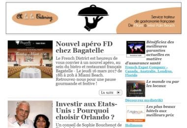 La newsletter French District Floride du Mardi 14 Mars 2017 - Jeudi on fait la fête