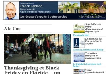 La newsletter French District Floride du Mardi 14 Novembre 2017 - Noir comme un vendredi