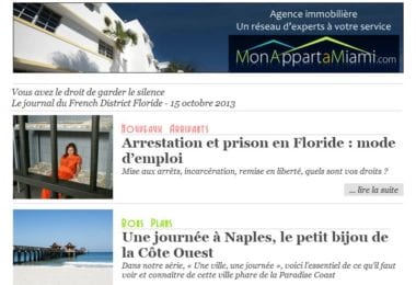 La newsletter French District Floride du Mardi 15 Octobre 2013 - Vous avez le droit de garder le silence