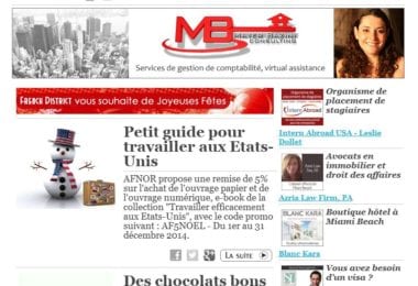 La newsletter French District Floride du Mardi 16 Décembre 2014 - Le meilleur de la Floride pendant les fetes