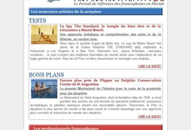 La newsletter French District Floride du Mardi 16 Février 2010 - The French District - La newsletter - Mardi 16 Février 2010