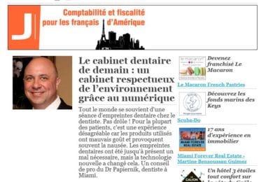 La newsletter French District Floride du Mardi 16 Septembre 2014 - Networking et Bonnes Adresses en Floride