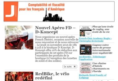 La newsletter French District Floride du Mardi 17 Novembre 2015 - Apero FD