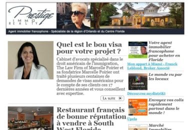 La newsletter French District Floride du Mardi 18 Avril 2017 - Le bon visa pour votre projet