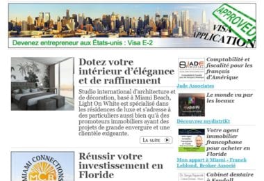 La newsletter French District Floride du Mardi 18 Juillet 2017 - Elégance et raffinement