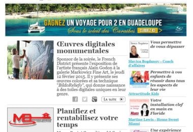 La newsletter French District Floride du Mardi 20 Janvier 2015 - Networking et Bonnes Adresses en Floride