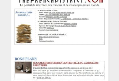 La newsletter French District Floride du Mardi 20 Octobre 2009 - The French District - La newsletter - Mardi 20 Octobre 2009