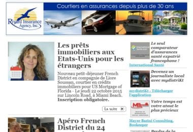 La newsletter French District Floride du Mardi 20 Octobre 2015 - Prets immo pour les francais