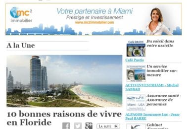 La newsletter French District Floride du Mardi 22 Avril 2014 - Vivre en Floride