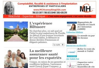 La newsletter French District Floride du Mardi 23 Mai 2017 - Derrière d’élégants palmiers