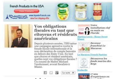 La newsletter French District Floride du Mardi 23 Septembre 2014 - Networking et Bonnes Adresses en Floride