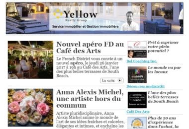 La newsletter French District Floride du Mardi 24 Janvier 2017 - On se voit jeudi ?