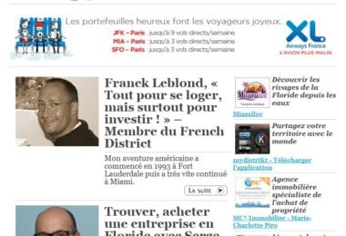 La newsletter French District Floride du Mardi 25 Août 2015 - Networking et Bonnes Adresses en Floride