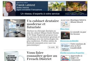 La newsletter French District Floride du Mardi 25 Avril 2017 - Dans un fauteuil avec vue panoramique