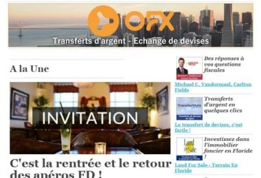 La newsletter French District Floride du Mardi 26 Septembre 2017 - Un Mojito offert au National Hotel