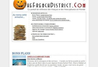 La newsletter French District Floride du Mardi 27 Octobre 2009 - The French District - La newsletter - Mardi 27 Octobre 2009