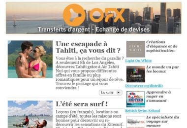 La newsletter French District Floride du Mardi 28 Mars 2017 - Voyages