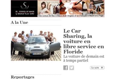 La newsletter French District Floride du Mardi 29 Octobre 2013 - La voiture de demain est a temps partiel