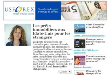 La newsletter French District Floride du Mardi 29 Septembre 2015 - Networking et Bonnes Adresses en Floride