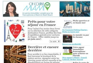 La newsletter French District Floride du Mardi 30 Mai 2017 - Derrière et encore derrière