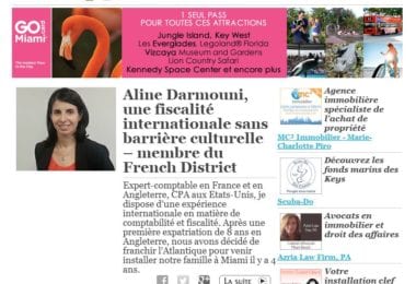 La newsletter French District Floride du Mardi 30 Septembre 2014 - Networking et Bonnes Adresses en Floride