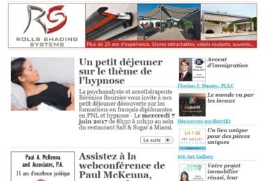 La newsletter French District Floride du Mardi 6 Juin 2017 - Détendez-vous