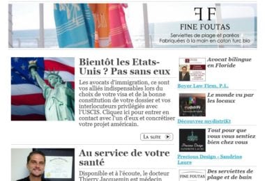 La newsletter French District Floride du Mardi 6 Septembre 2016 - Bientot les Etats-Unis ? Pas sans eux