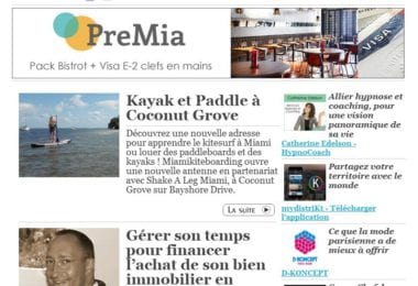 La newsletter French District Floride du Mardi 7 Juillet 2015 - Networking et Bonnes Adresses en Floride