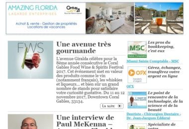 La newsletter French District Floride du Mardi 7 Novembre 2017 - Avec moderation... Evidemment