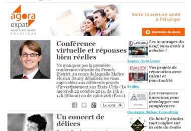 La newsletter French District Floride du Mardi 7 Octobre 2014 - Networking et Bonnes Adresses en Floride