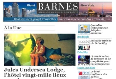 La newsletter French District Floride du Mardi 8 Avril 2014 - Un Bed and Breakfast aquatique