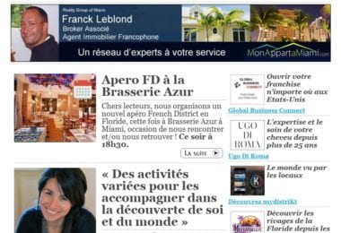 La newsletter French District Floride du Mardi 8 Mars 2016 - Ce soir