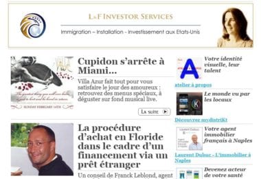 La newsletter French District Floride du Mardi 9 Février 2016 - Cupidon s’arrete à Miami