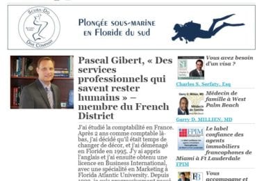 La newsletter French District Floride du Mardi 9 Septembre 2014 - Networking et Bonnes Adresses en Floride