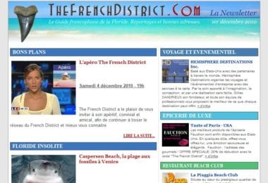 La newsletter French District Floride du Mercredi 1 Décembre 2010 - Apero