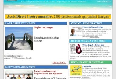 La newsletter French District Floride du Mercredi 10 Août 2011 - Visiter Naples en images