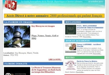 La newsletter French District Floride du Mercredi 12 Octobre 2011 - Key Biscayne en images