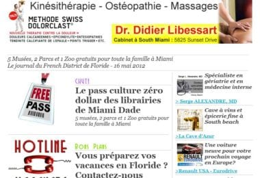La newsletter French District Floride du Mercredi 16 Mai 2012 - 5 Musees