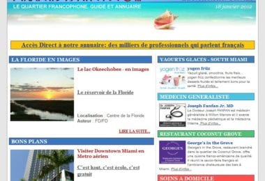 La newsletter French District Floride du Mercredi 18 Janvier 2012 - Le reservoir de la Floride en images - French District