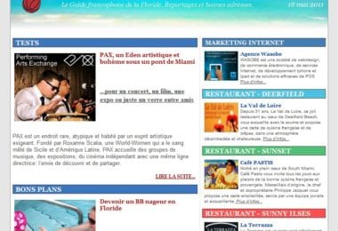 La newsletter French District Floride du Mercredi 18 Mai 2011 - De l'art sous un pont a Miami