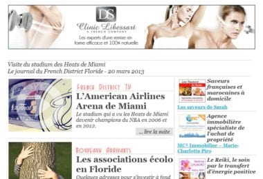 La newsletter French District Floride du Mercredi 20 Mars 2013 - Visite du stadium des Heats de Miami