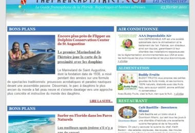 La newsletter French District Floride du Mercredi 23 Février 2011 - Nager avec les dauphins