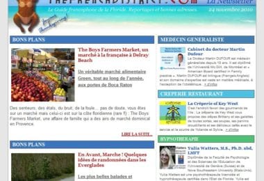 La newsletter French District Floride du Mercredi 24 Novembre 2010 - Un marche a la francaise