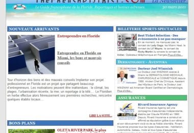 La newsletter French District Floride du Mercredi 30 Mars 2011 - Entreprendre en Floride et Oleta le poumon sauvage de Miami - The French District