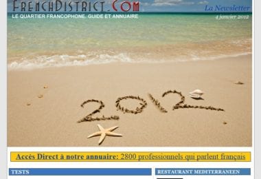 La newsletter French District Floride du Mercredi 4 Janvier 2012 - Best of des journées French District en Floride - Cocoa