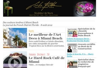 La newsletter French District Floride du Mercredi 8 Août 2012 - Des couleurs tendres a Miami Beach