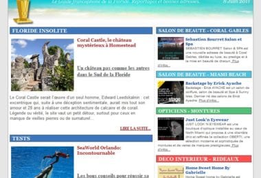 La newsletter French District Floride du Mercredi 8 Juin 2011 - Coral Castle
