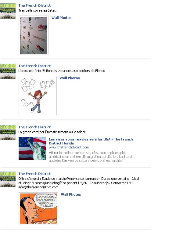 Devenez Fan de French District sur Facebook